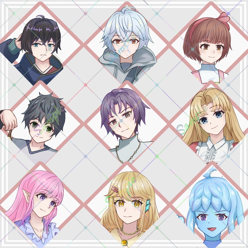 表情差分付き立ち絵9体セット【adopt】1