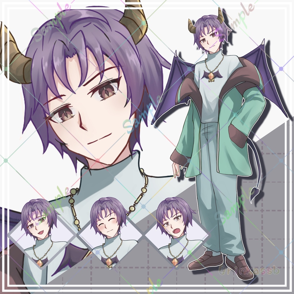 表情差分付き立ち絵9体セット【adopt】1