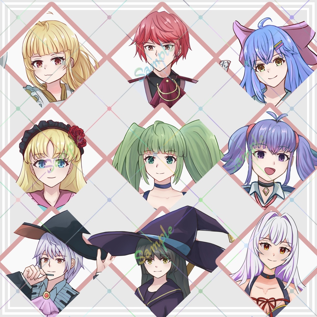 表情差分付き立ち絵9体セット【adopt】2