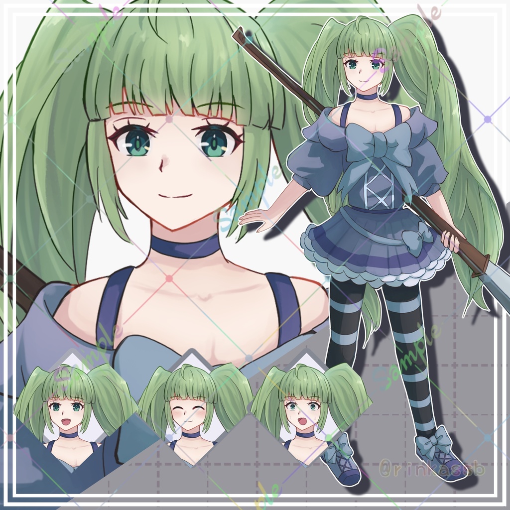 表情差分付き立ち絵9体セット【adopt】2