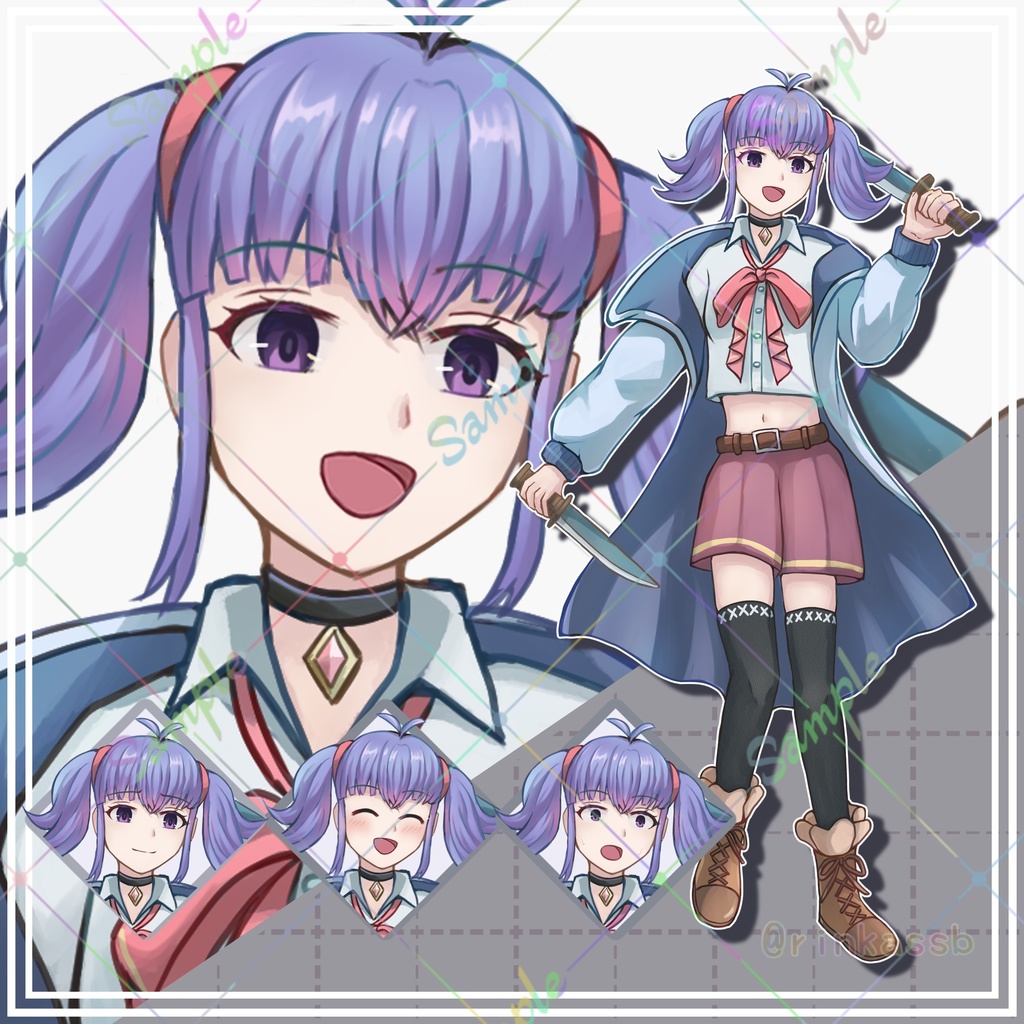 表情差分付き立ち絵9体セット【adopt】2