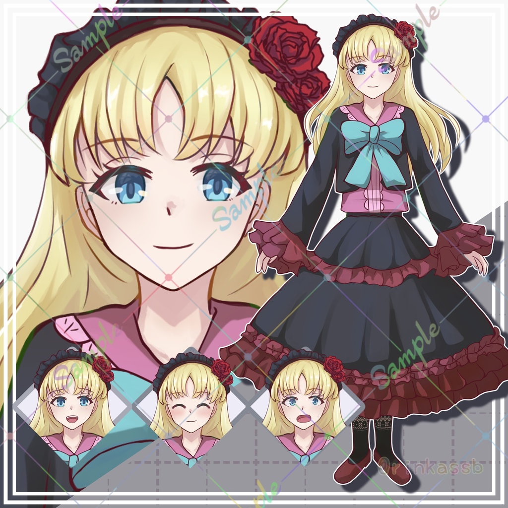 表情差分付き立ち絵9体セット【adopt】2