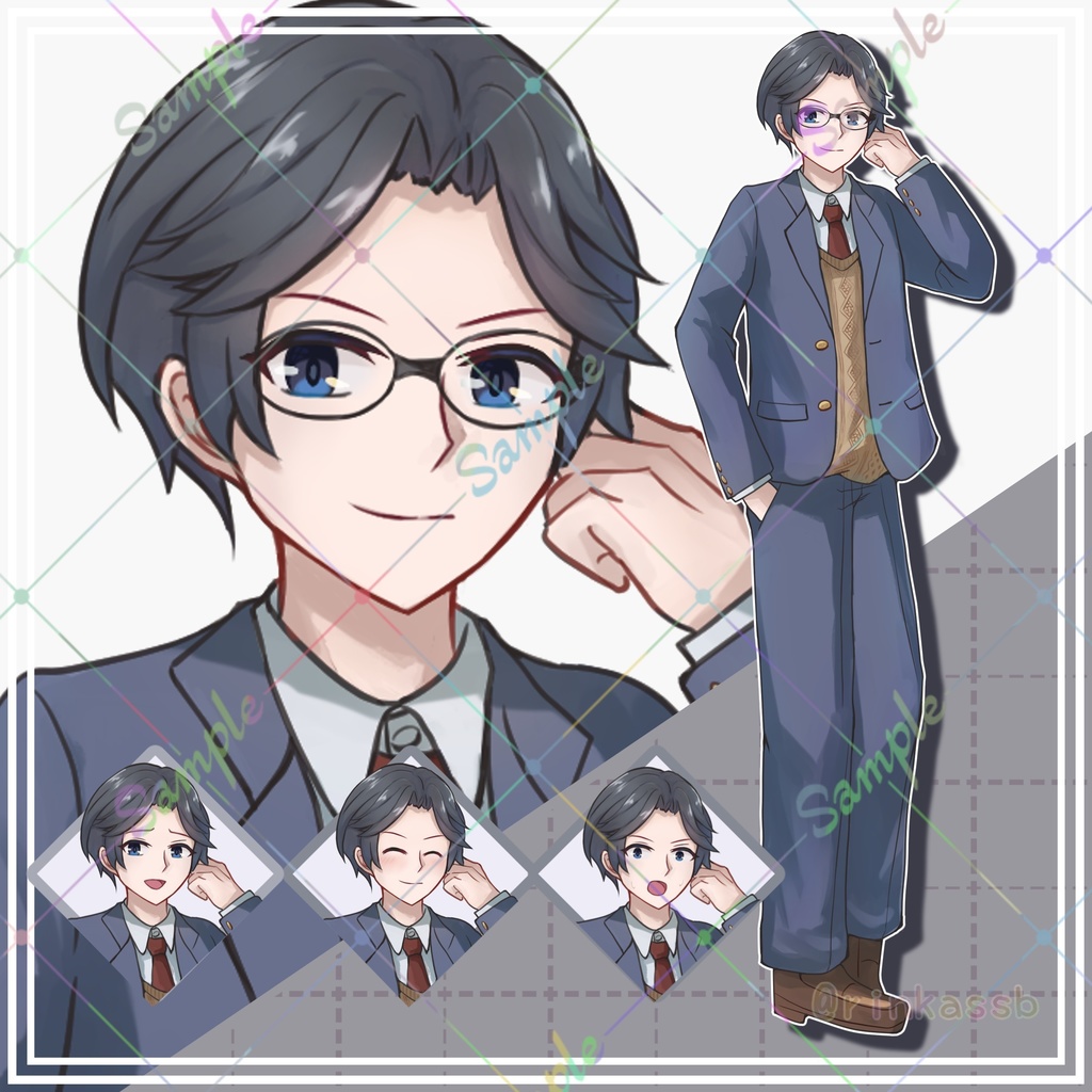 表情差分付き立ち絵10体セット【adopt】3