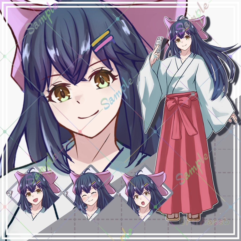 立ち絵9体セット(各キャラ表情差分10種付き)2