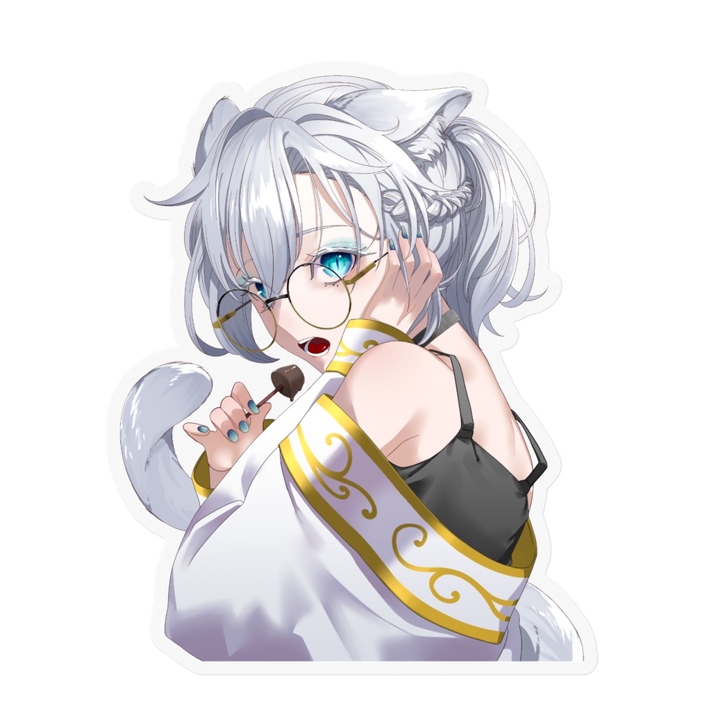 薬師ラッコ【バレンタイン】　ステッカー