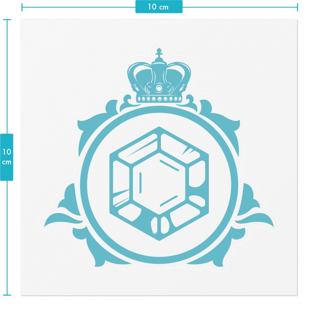 エンブレムステッカー ライトブルー