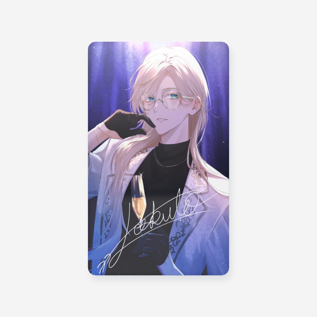 ホストラクト　クリアカード名刺サイズ　片面印刷