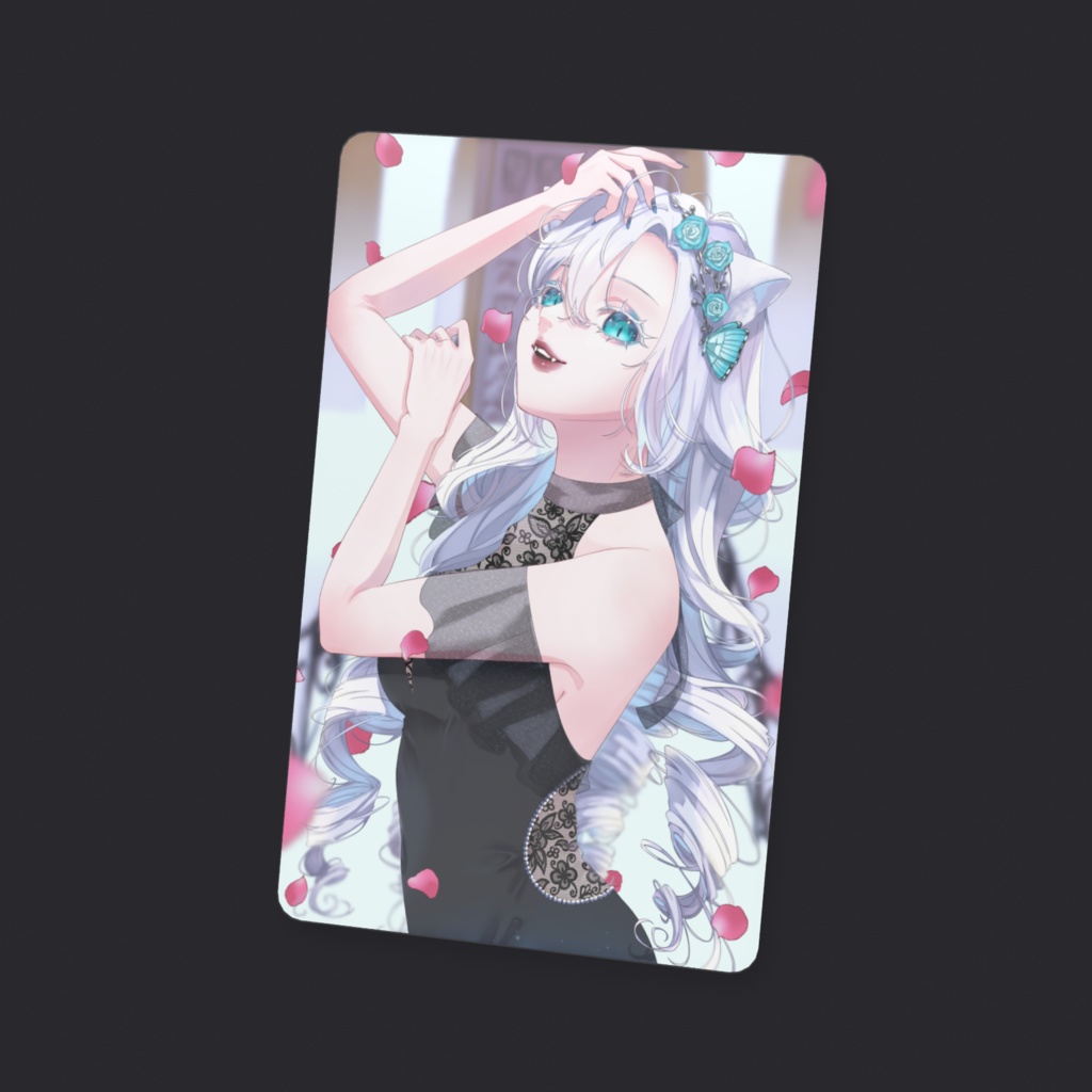 ホストラッコ クリアカード名刺サイズ 片面印刷