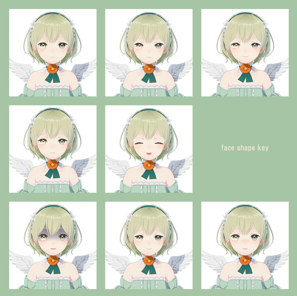 天使の女の子-angel girl-【オリジナル3Dモデル】