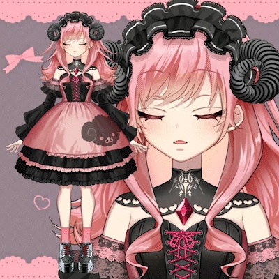 【汎用】羊の子悪魔【VTS対応Live2Dモデル】