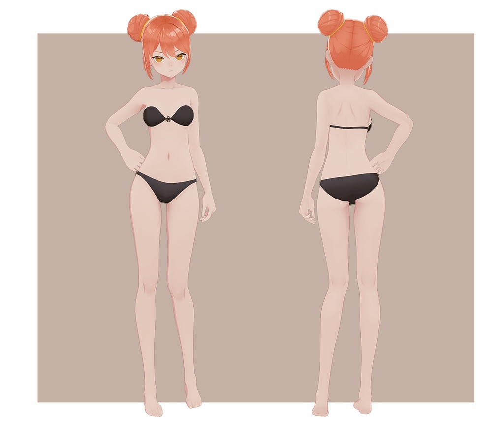 チャイナ服の女の子【素体】