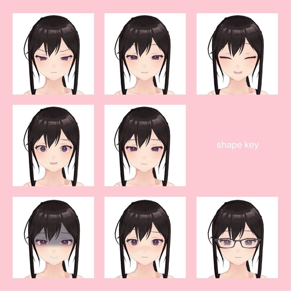 オフィス服の女の子【素体】