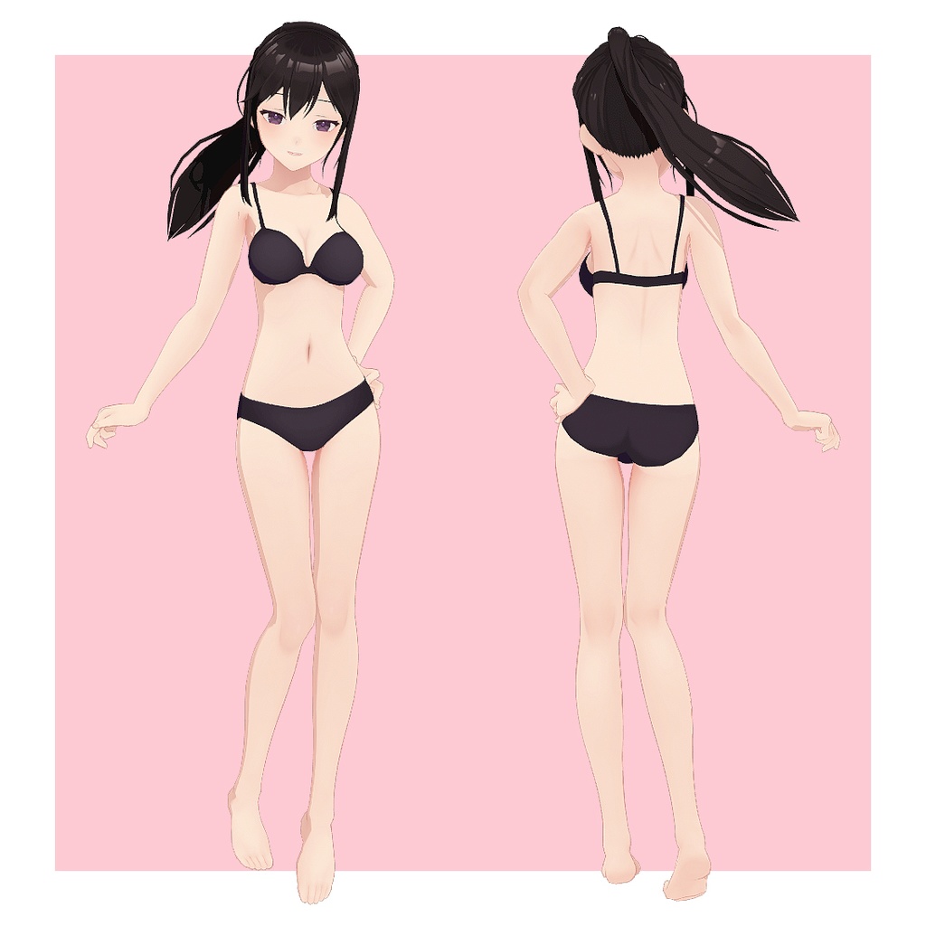 オフィス服の女の子【素体】