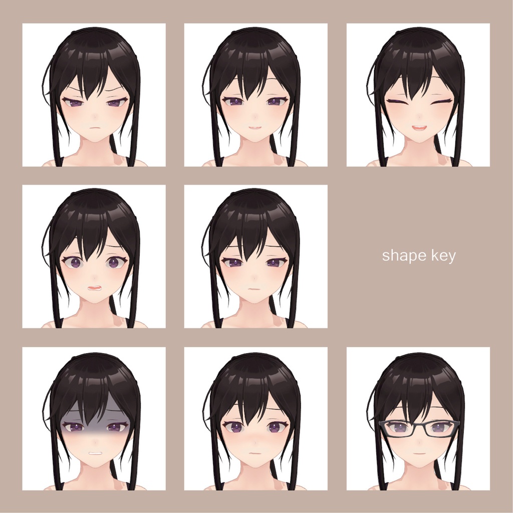 オフィス服の女の子-Office Lady-スーツモデル2種【オリジナル3Dモデル】