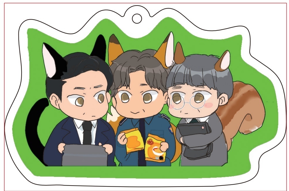 どうぶつアクリルキーホルダー