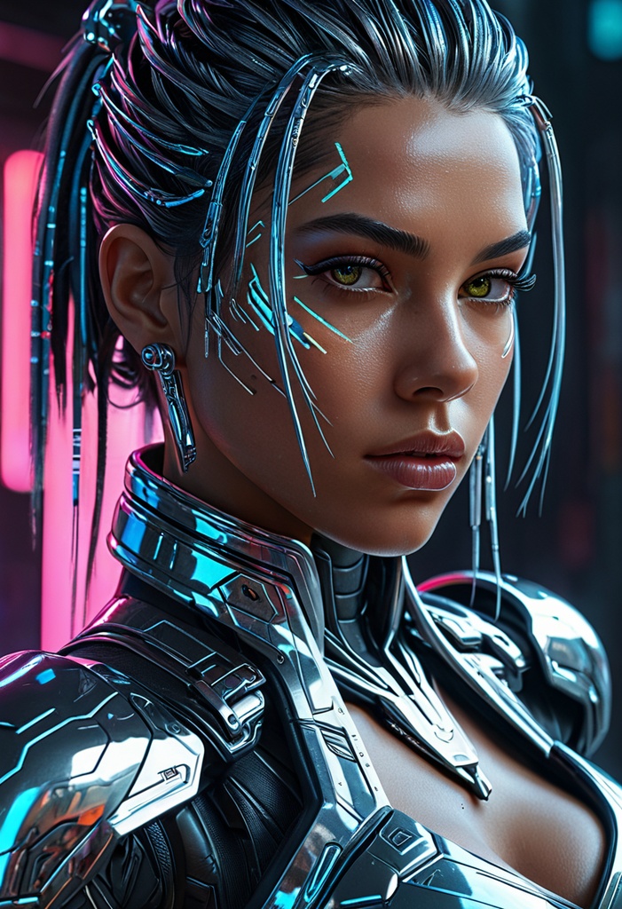 CYBER QUEEN - 近未来を彩るサイバーパンク美女写真集