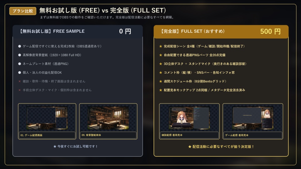 【無料版あり】ゲーム実況 配信画面セット【VTuber/OBS/ゲーム・雑談】クロノス・ギア・クロニクル Vol.01