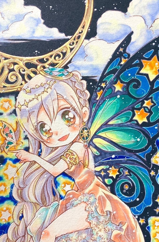 イラスト 手描き ポストカード 夢見鳥 とらのこ屋 Booth