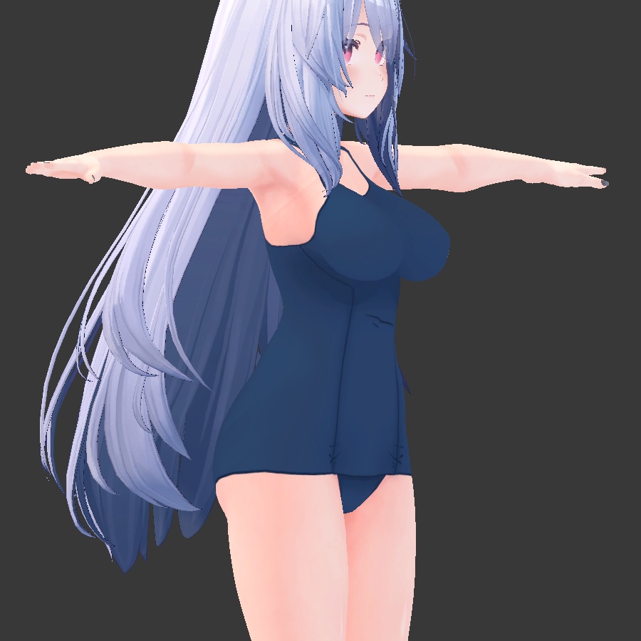 ボディペイントだから恥ずかしくないもん　旧スク水　桔梗 / body paint kikyo 缩略图 3