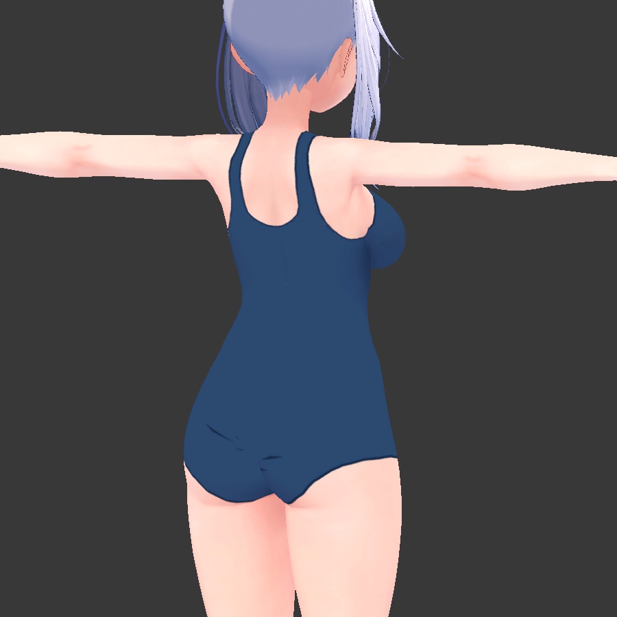 ボディペイントだから恥ずかしくないもん　旧スク水　桔梗 / body paint kikyo 缩略图 2