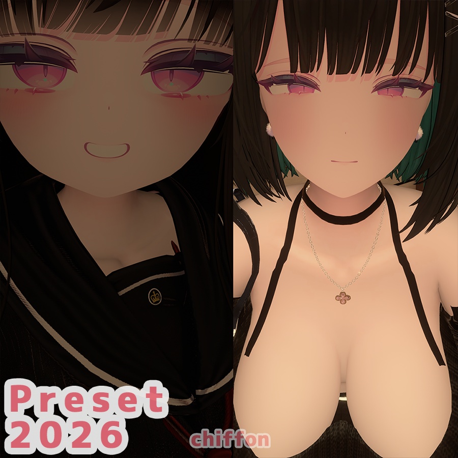 シフォン 大人 ちび プリセット / Chiffon big adult and chibi preset