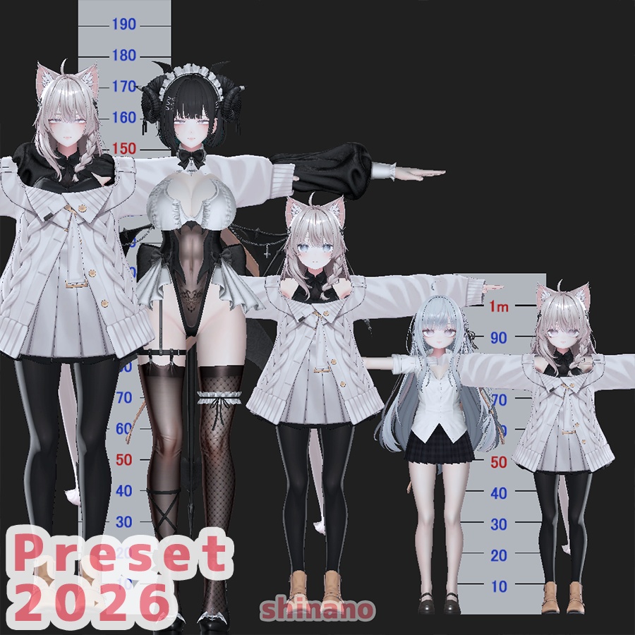 しなの 大人 ちび プリセット / shinano big adult and chibi preset