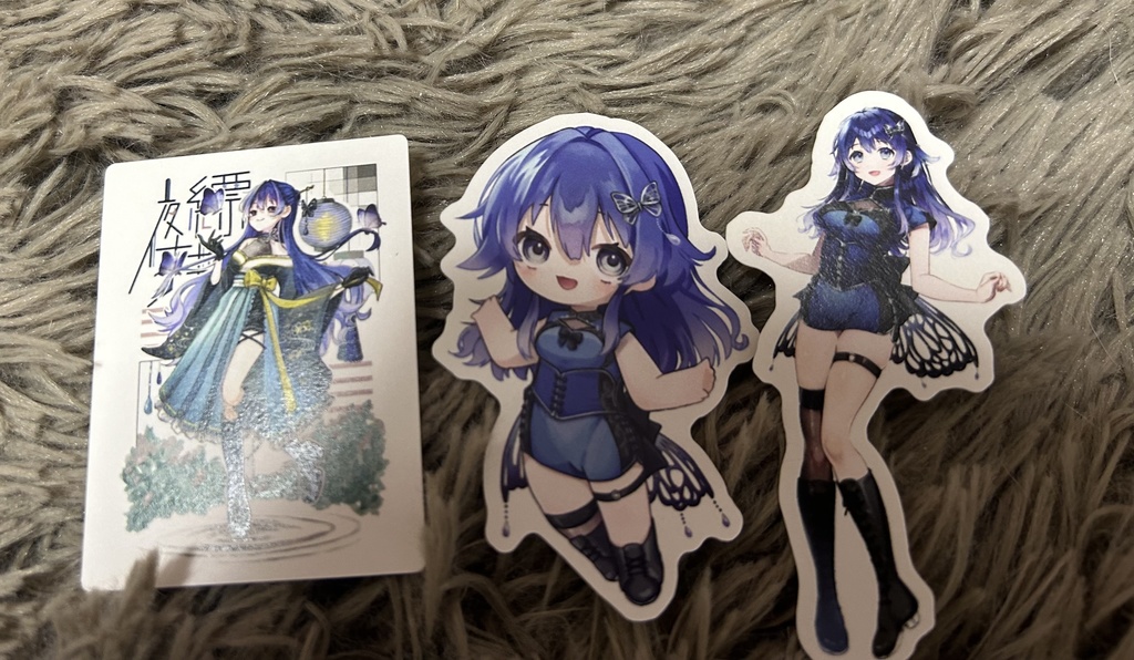 ステッカー3枚セット(初期衣装、SD、1枚絵)