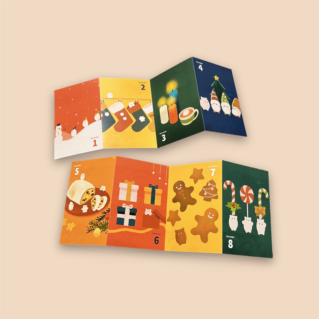 🎄ごはんちゃんアドベントカレンダーポスカセット 【バラ売なし】