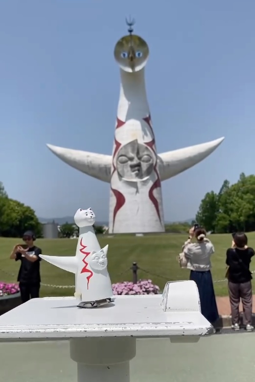 太猫の塔|塗装済完成品(送料込・台湾より発送)