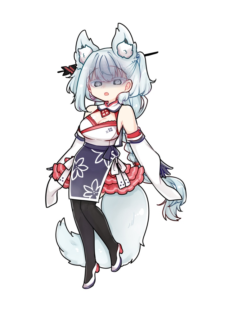 【無料配布】チャイナコトエちゃん立ち絵イラスト【#タンゲコトエ奉納祭2024】