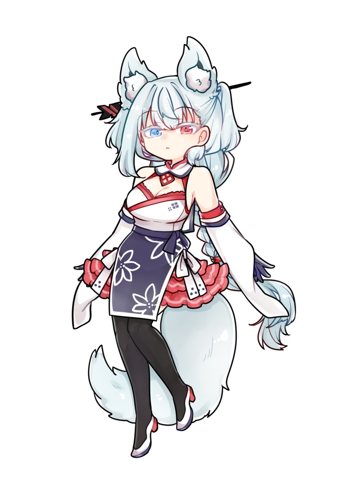 【無料配布】チャイナコトエちゃん立ち絵イラスト【#タンゲコトエ奉納祭2024】