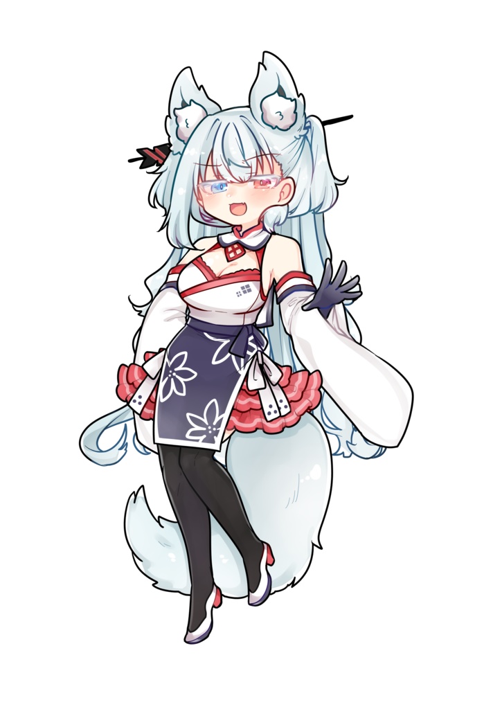 【無料配布】チャイナコトエちゃん立ち絵イラスト【#タンゲコトエ奉納祭2024】