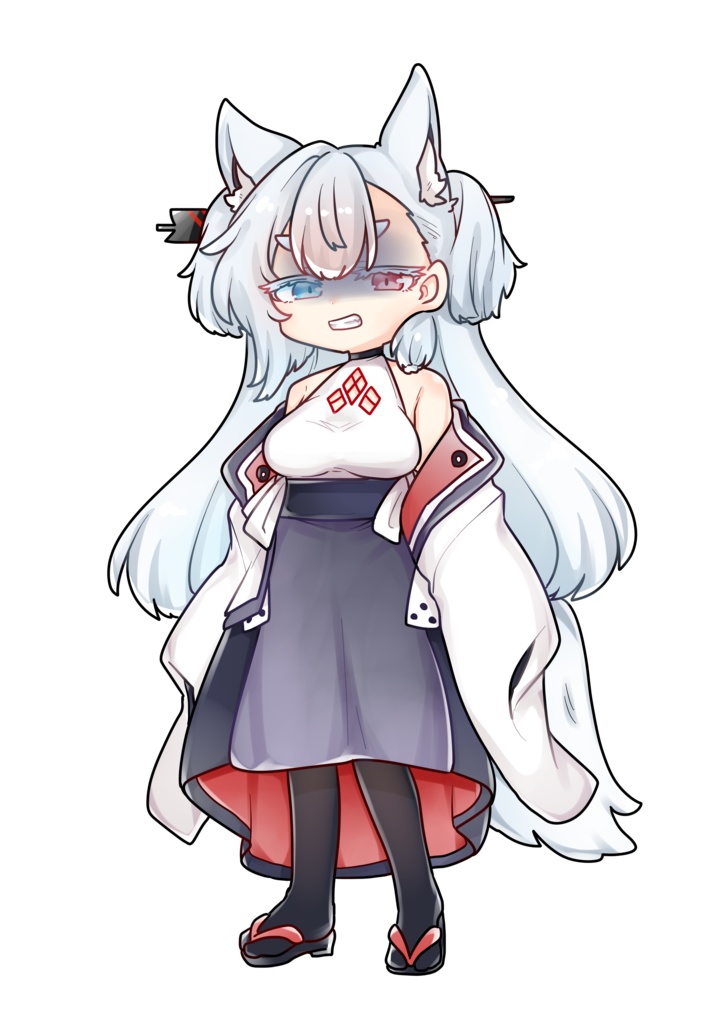 【無料配布】タンゲコトエ(分霊ちゃん)立ち絵イラスト