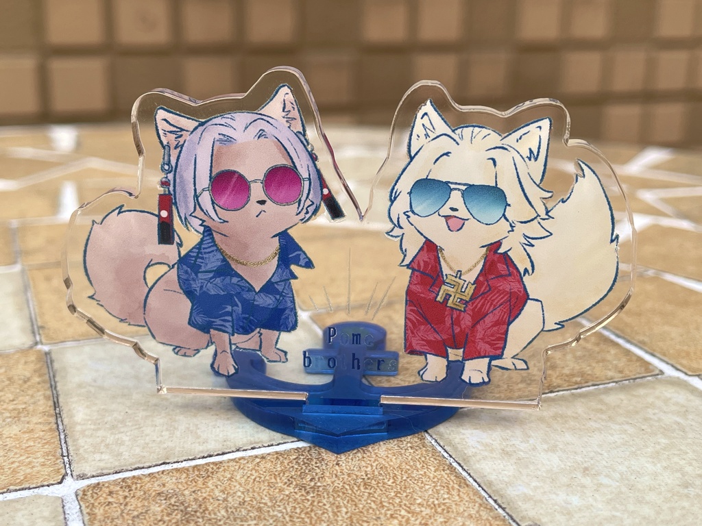イザポメ＆ポメマ 夏ver.アクリルスタンド