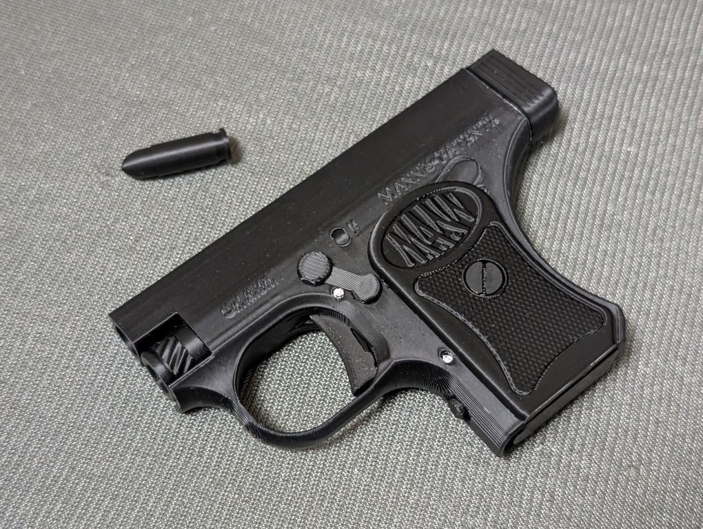 Mann Pistol FDM PLA(黒)出力簡易組立済モデルガン