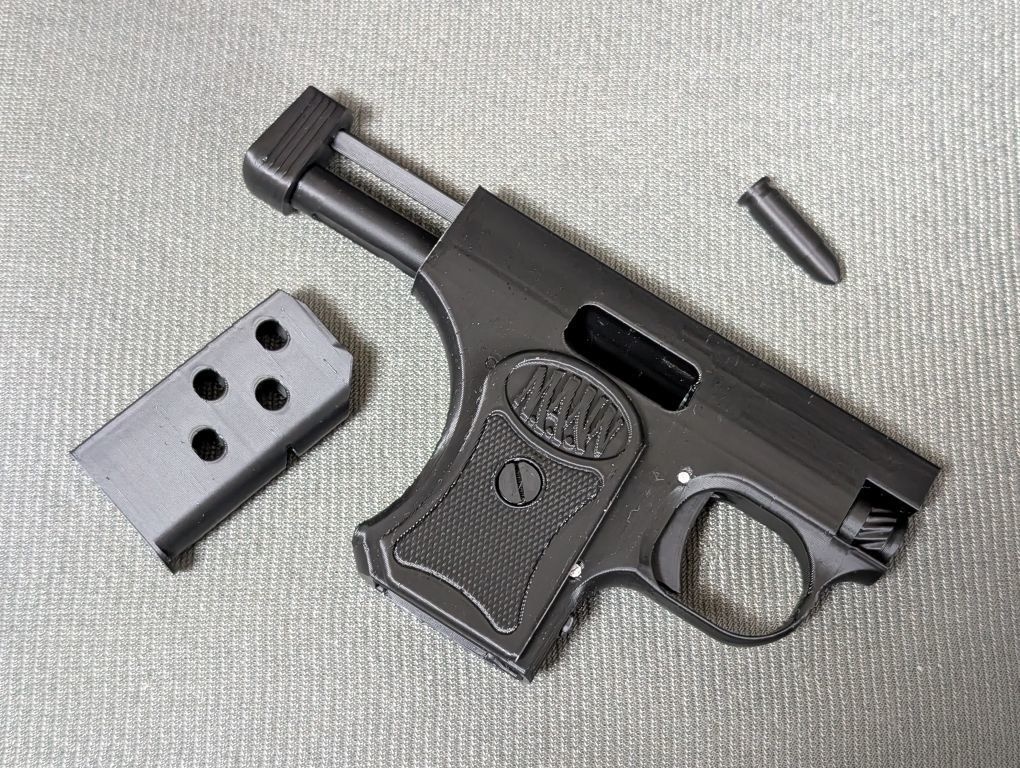Mann Pistol FDM PLA(黒)出力簡易組立済モデルガン