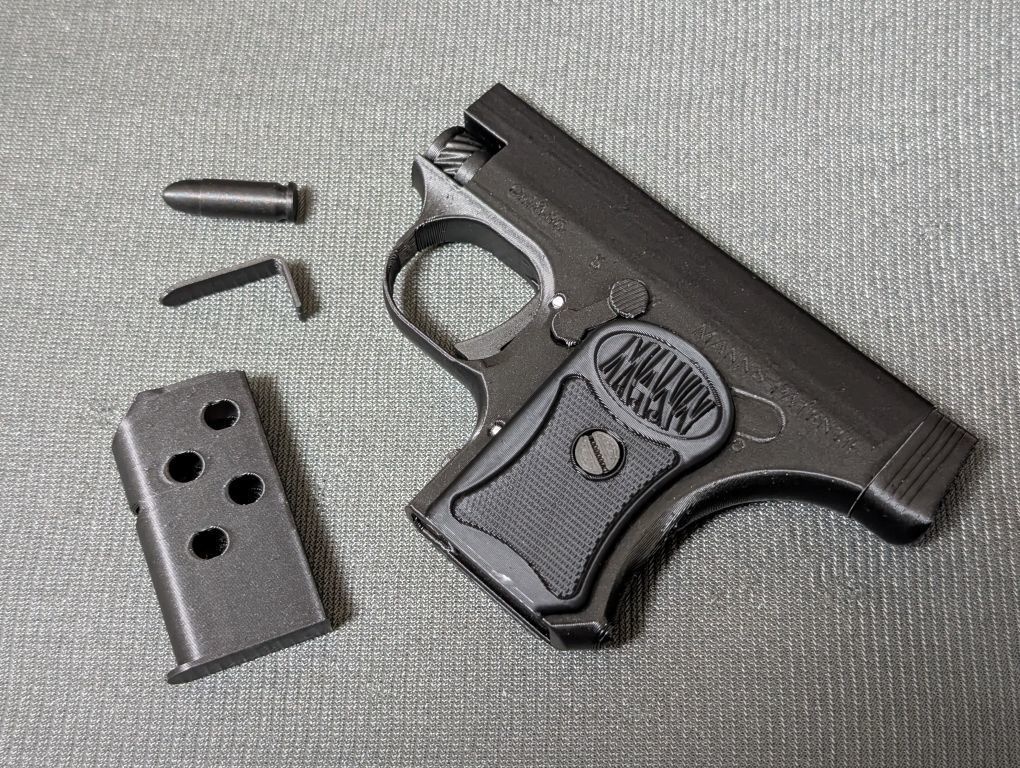 Mann Pistol　FDM PLA(アイアングレー)出力簡易組立済モデルガン