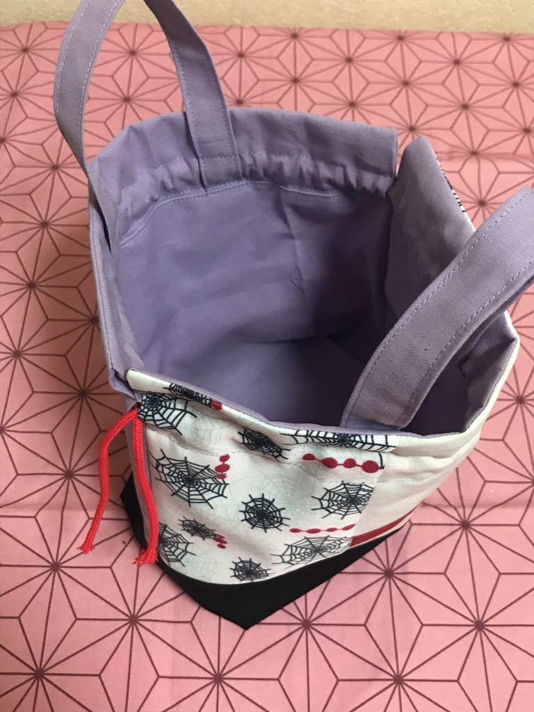 鬼滅の刃ランチ巾着袋 ハンドメイド 下絃の伍 累