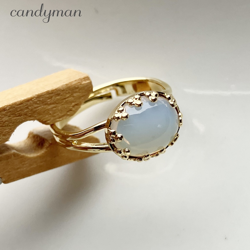 【送料込み】チェコヴィンテージ*ホワイトのレースリング