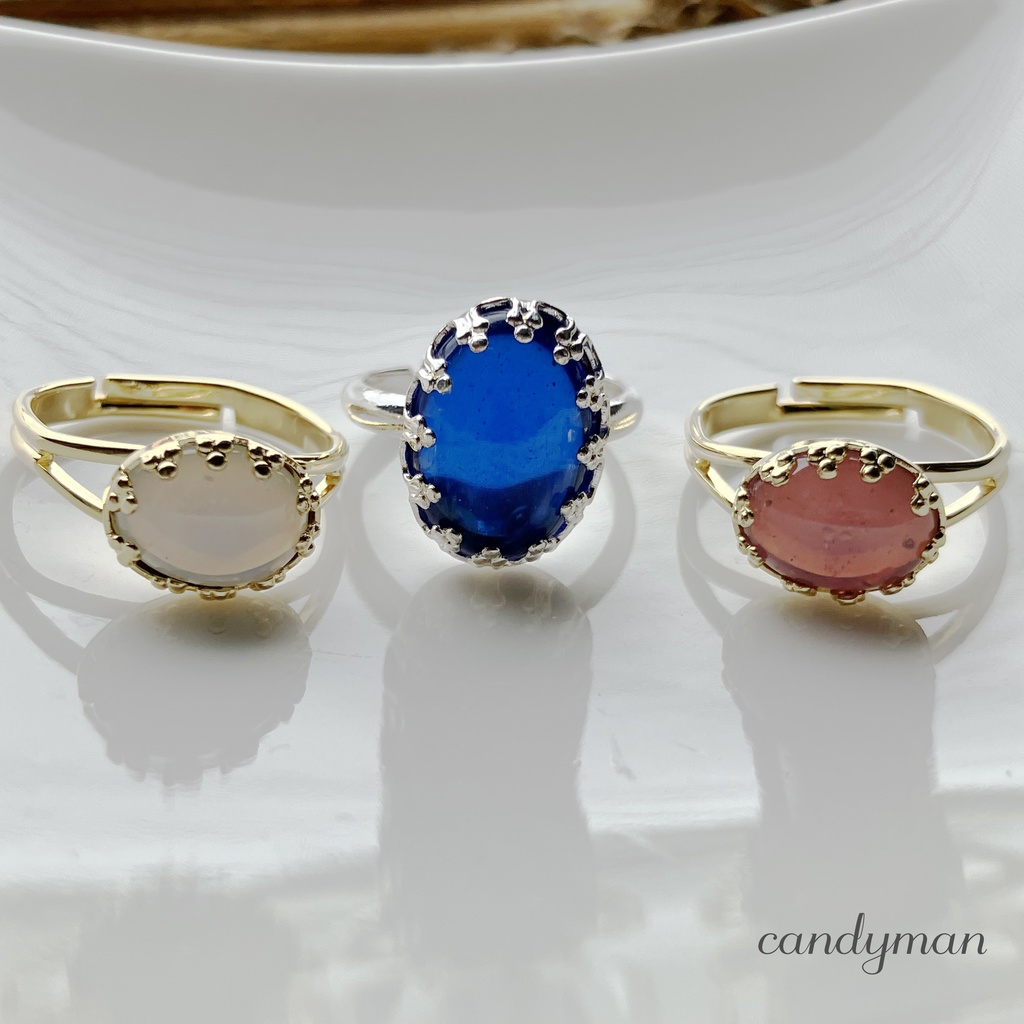 【送料込み】チェコヴィンテージ*ピンクのレースリング