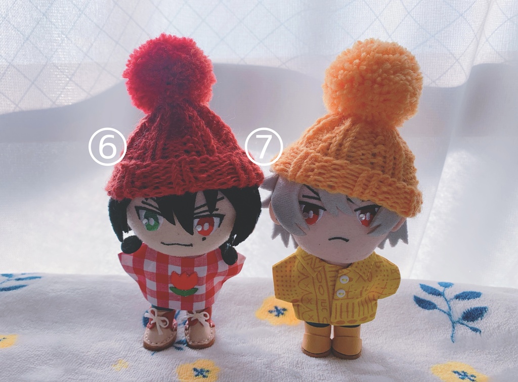 ぽんぽんニット帽(10〜12cm/単色/送料込)