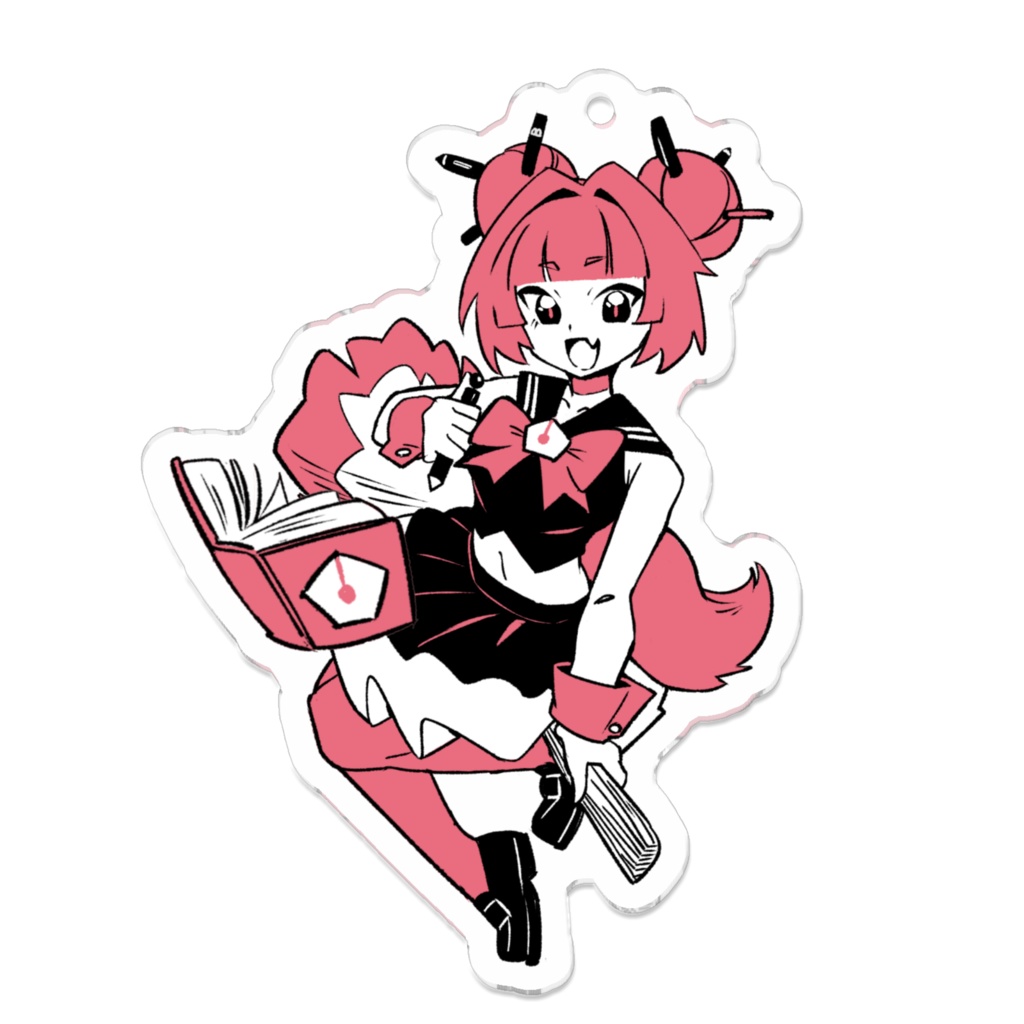 部活Tシャツ2024 - アクリルキーホルダー(ピンク)