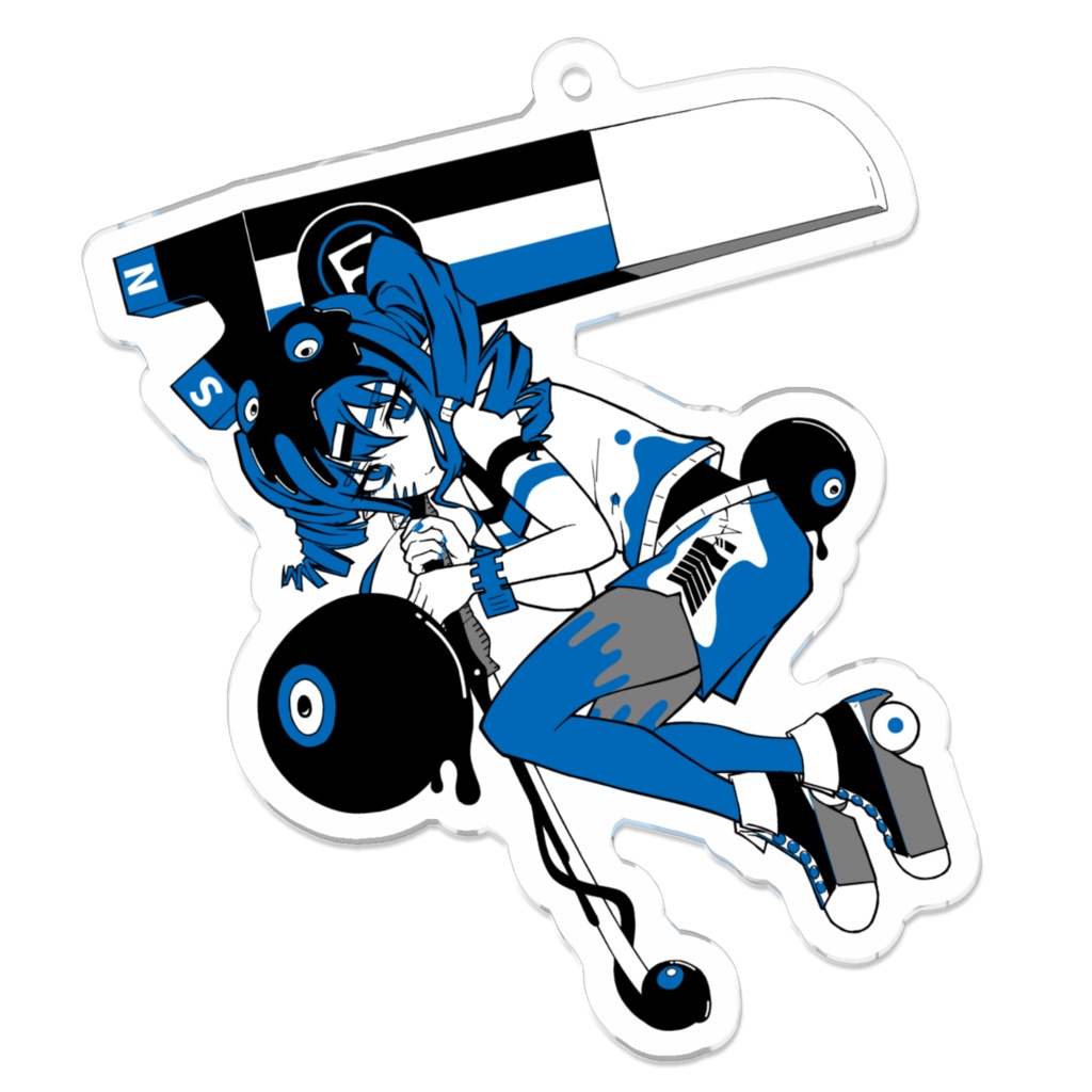 部活Tシャツ2024 - アクリルキーホルダー（青）
