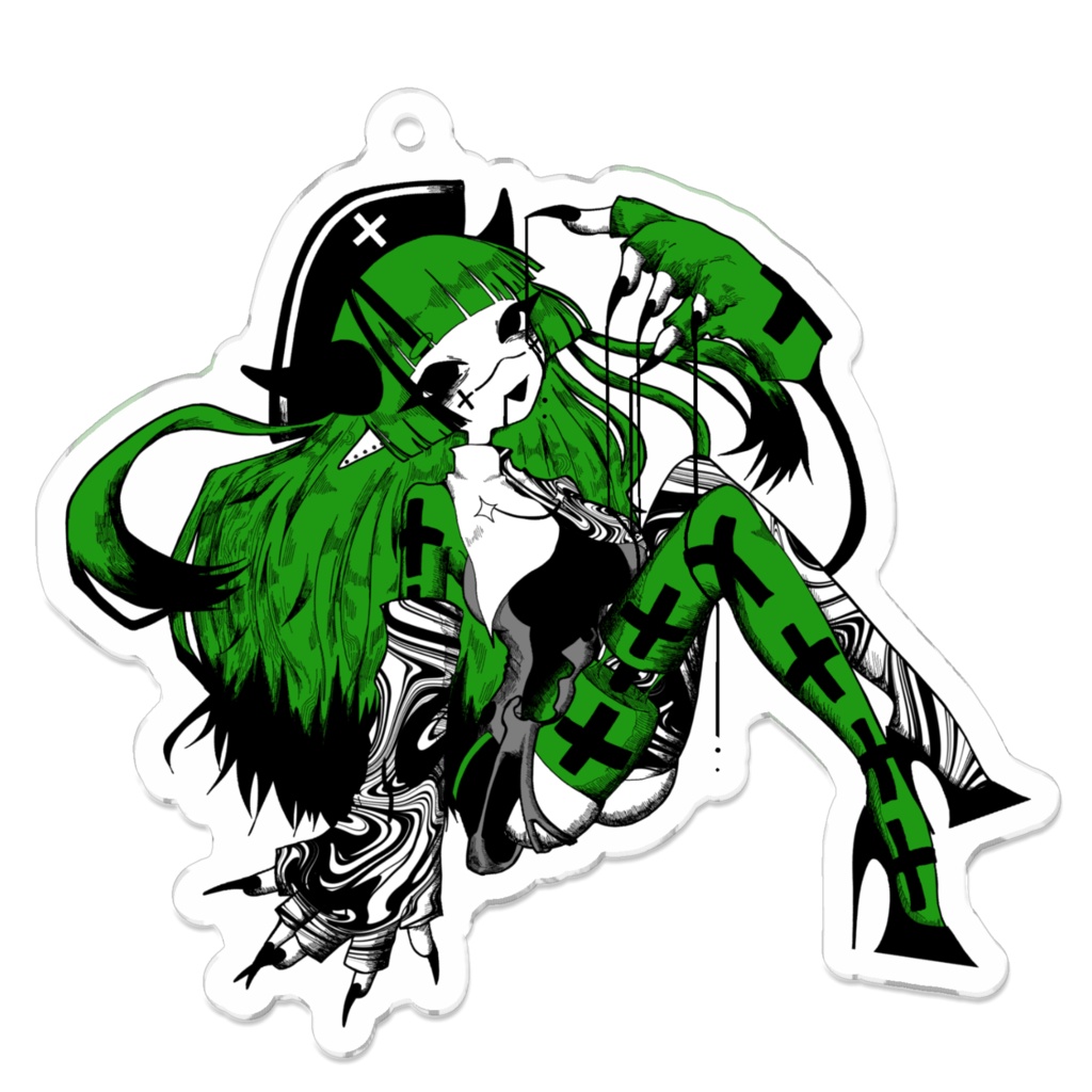 部活Tシャツ2024 - アクリルキーホルダー（緑）