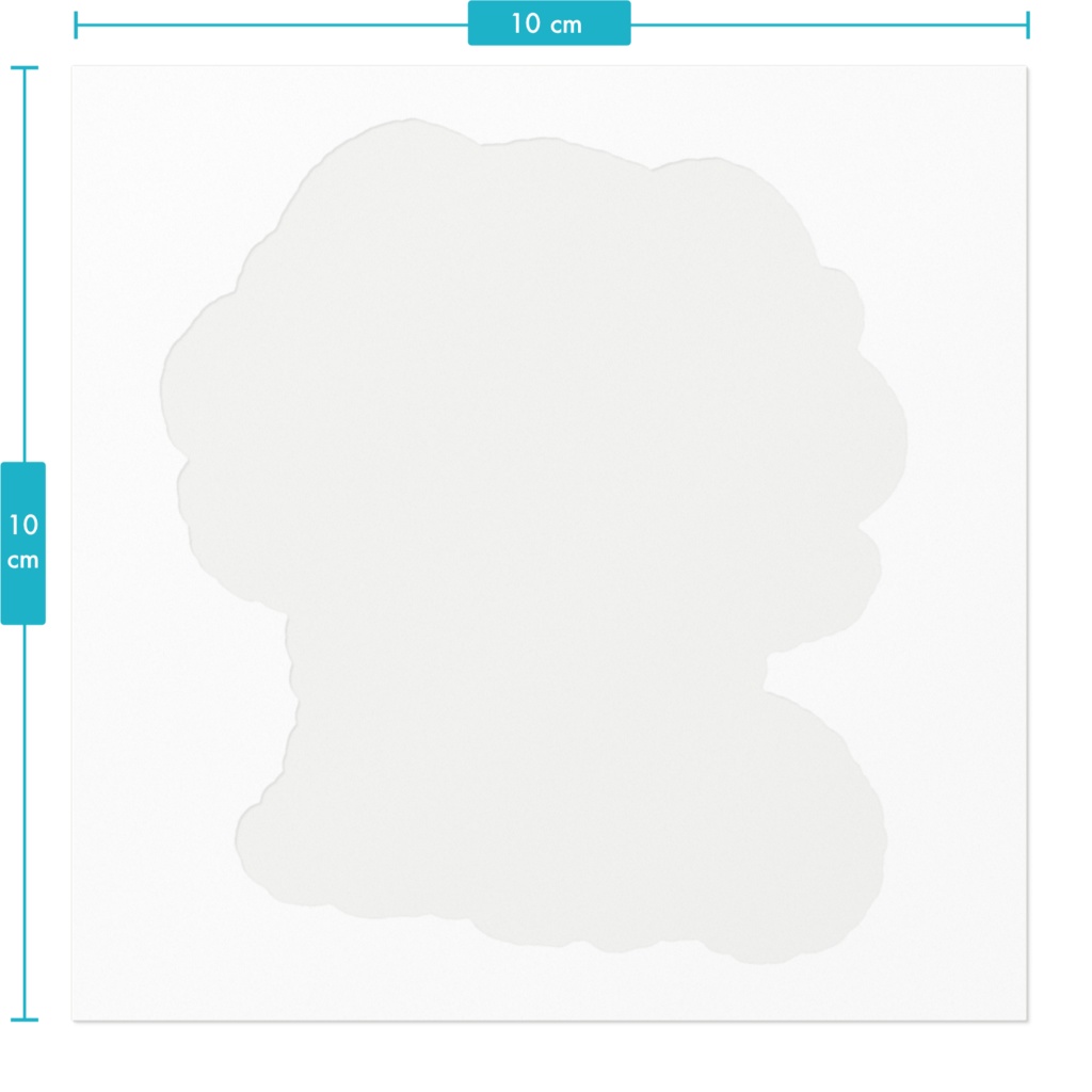 2周年記念グッズ - ステッカー(白)