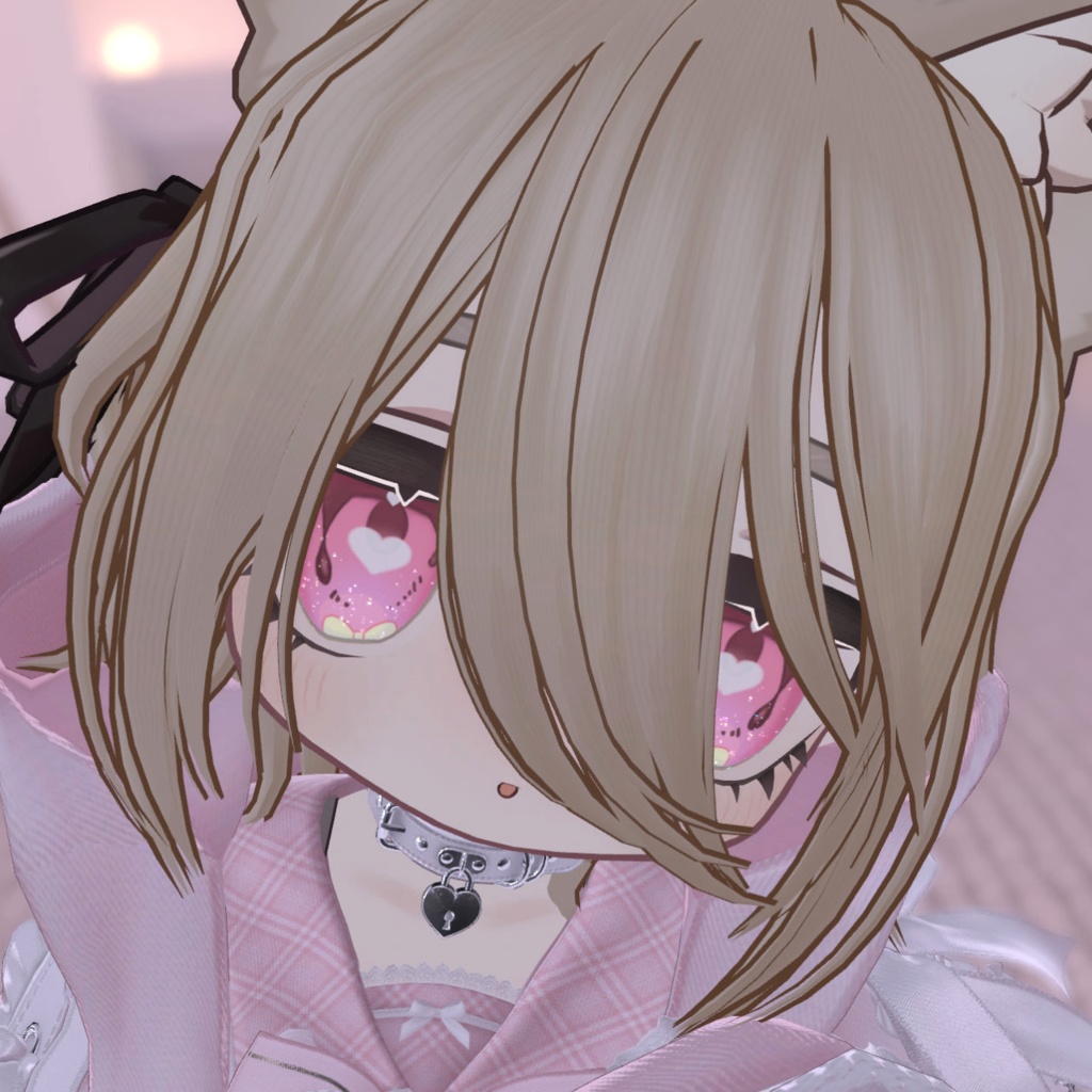 【VRChat】EYE LOVE YOU キプフェル専用 バレンタインアイテクスチャ ハートアニメーション付き【VRC / lilToon】