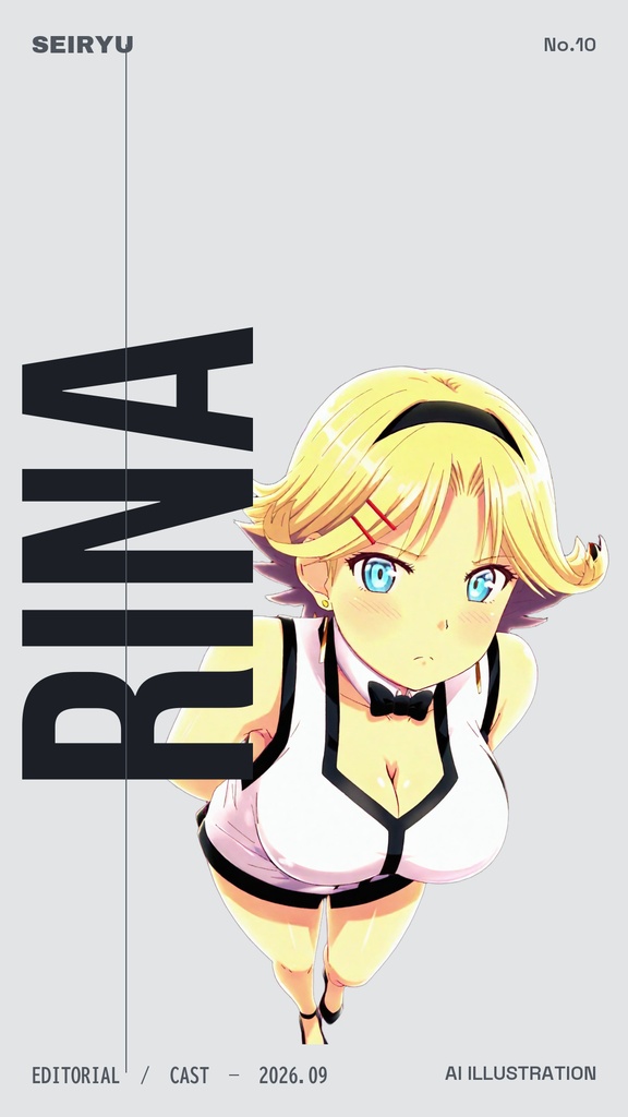 【スマホ壁紙】RIO — EDITORIAL Vol.01|雑誌風タイポグラフィ壁紙 24デザイン(文字あり/なし 計48枚)スーパーリオエース2 姉妹6人