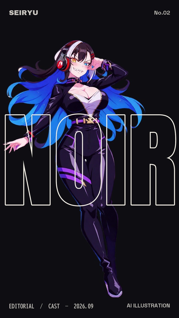 【スマホ壁紙】RIO — EDITORIAL Vol.01|雑誌風タイポグラフィ壁紙 24デザイン(文字あり/なし 計48枚)スーパーリオエース2 姉妹6人