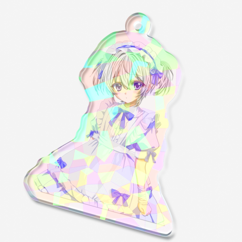 男の娘ホログラムアクリルキーホルダー
