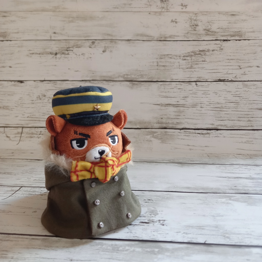 ぬいぐるみ用 ダブルボタン冬ジャンパー